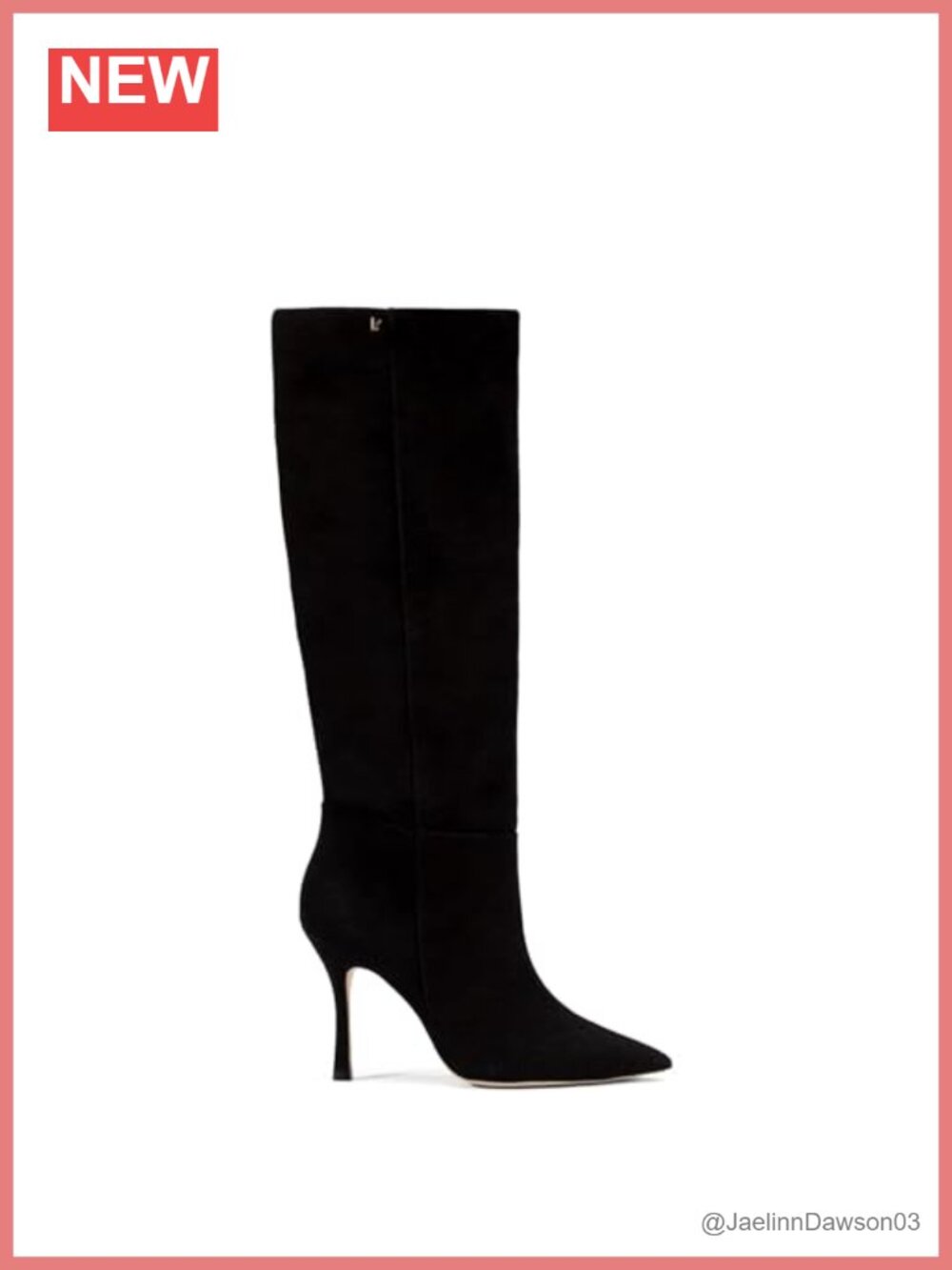 Knee-High Stiletto Heel Pointed Toe Boots with Leather Lining